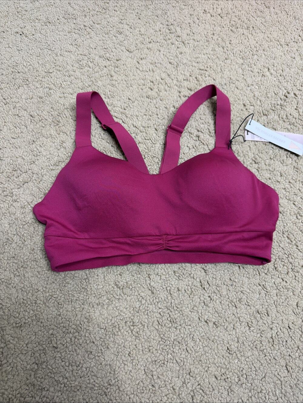 Victoria's Secret Claret Red Small Love Cloud Ruched Sport Bra